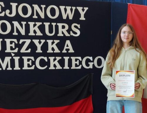 Zwycięstwo naszej uczennicy w Rejonowym Konkursie Języka Niemieckiego